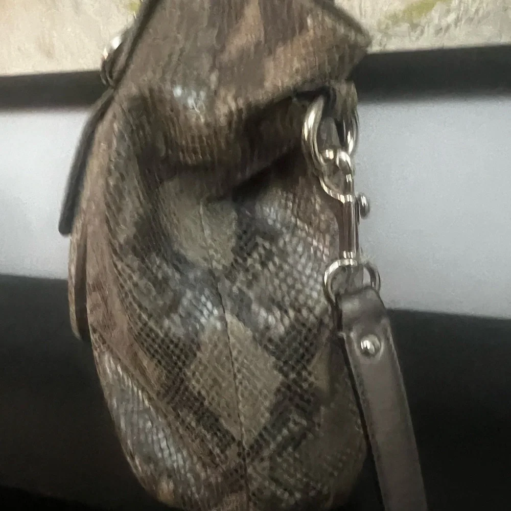 Coach Campbell Exotic Leather Large Satchel